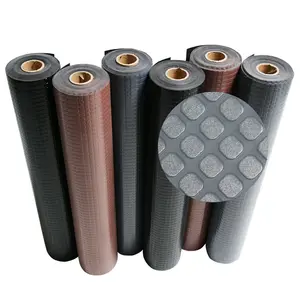 Rubber-Cal "Block-Grip" Vinyl Flooring Rolls - 2 mm Thick