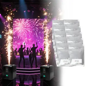 10 packs-20 packs-30 packs-50g cold spark machine powder refill, vacuum sealed packaging, suitable for weddings, DJ equipment, parties, proposals, and dance events