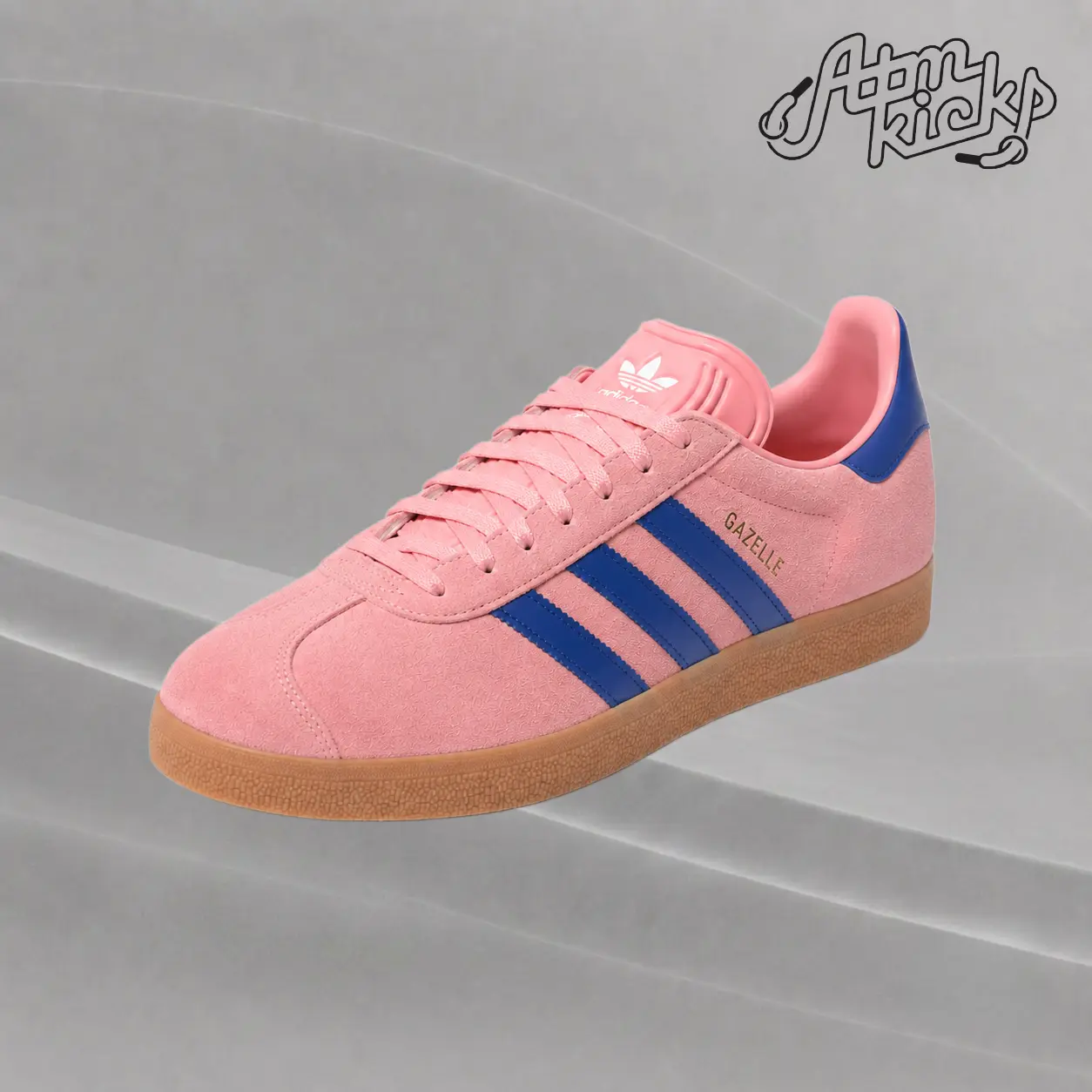 Adidas Gazelle J Semi Pink Spark Lucid Blue Women's Authentic Shoes Footwear Sneaker Trainer Comfortable Walking Fashion Trending Gift