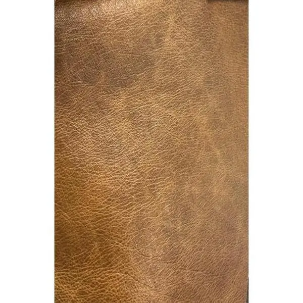 0653 Glossy Coffee Genuine Leather