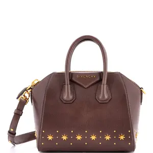 Pre-owned GIVENCHY Leather Top Handle Bags Antigona Bag Studded Mini by Rebag