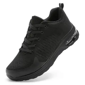 Men's Steel Toe Shoes, Non-Slip Safety Work Shoes, Anti-Puncture, Comfortable and Durable, with Professional Work Insoles, Suitable for Industrial, Construction, Warehouse Use Workboots