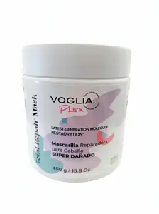 Voglia Plex Total Repair Hair Mask 15.8 oz - Last Generation Molecule Restauration Magic for Super Damaged Hair Care with Clycerin Formula Haircare