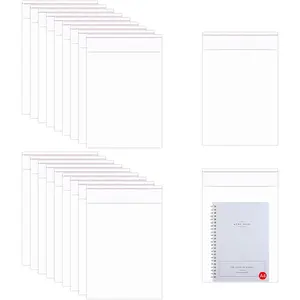 Clear Cellophane Bags 11x14 100pcs Self Sealing Treat Bags Resealable OPP Poly Bags for Apparel A4 Prints Magazines Sheet Photo Frame Clothing T-Shirt Pants Books Garment