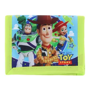 CTM Kid's Disney Toy Story Woody & Friends Hook & Loop Closure Bi Fold Wallet