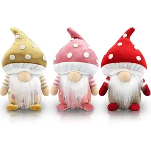 Set of 3 Spring  Decoration Mushroom Summer Easter   Decor for  Kitchen Tiered Tray