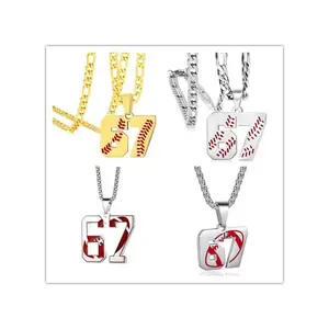 67 Number Necklace for Men - Stainless Steel Pendant Exquisite Jewelry Gift for Baseball Football Fan| Christmas Birthday Present