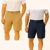 (2 Pack) Khaki-Navy