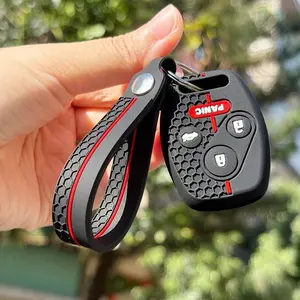 Remote Shell Case for Honda Accord/civic/pilot/cr-V, 3+1 Keys Fit 2003-2015 Models, silicone soft Car Key Protector, Car Key Accessory