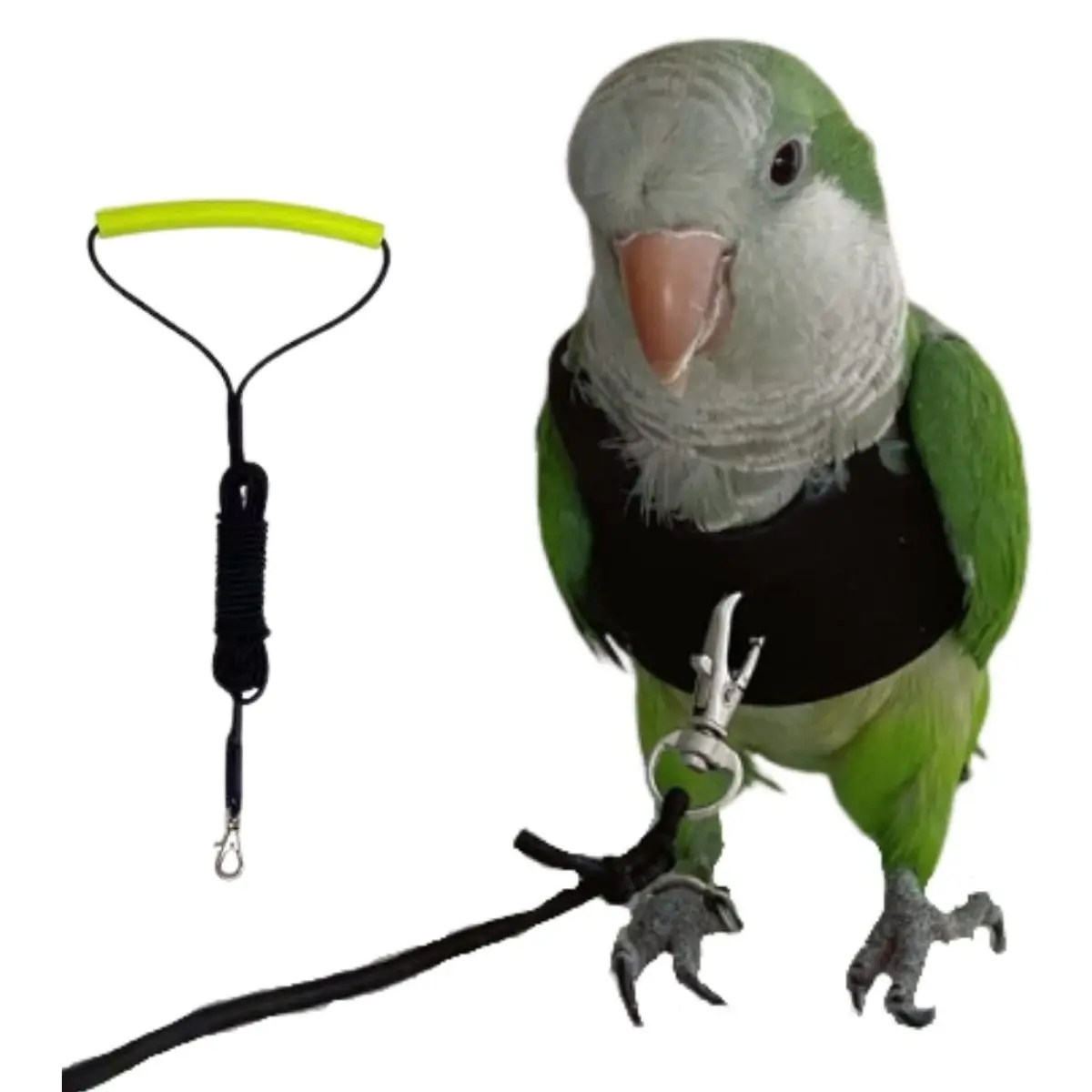 Bird Flight Harness Vest, Parrot Flight Suit with Leash for Parakeets Cockatiels Conures Budgies, Bird Flying Clothes with Rope and Handle for Outdoor Activities Training, Anti Bite, Supplies