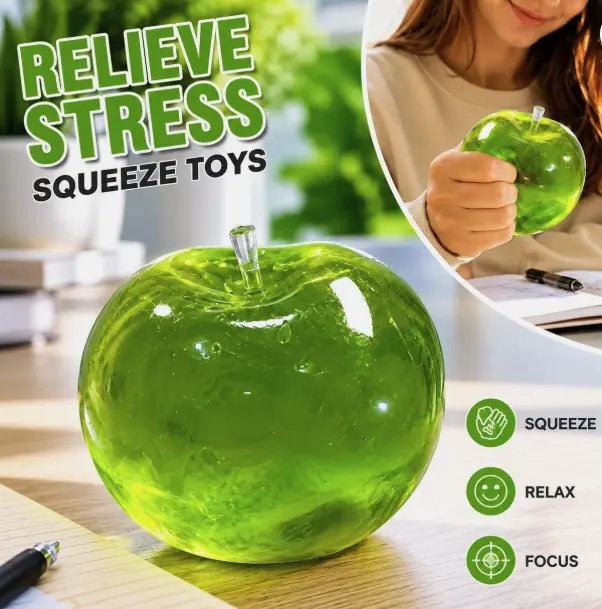 Green Apple Squishy Toy Slow Rising Stress Relief Fidget Gift
