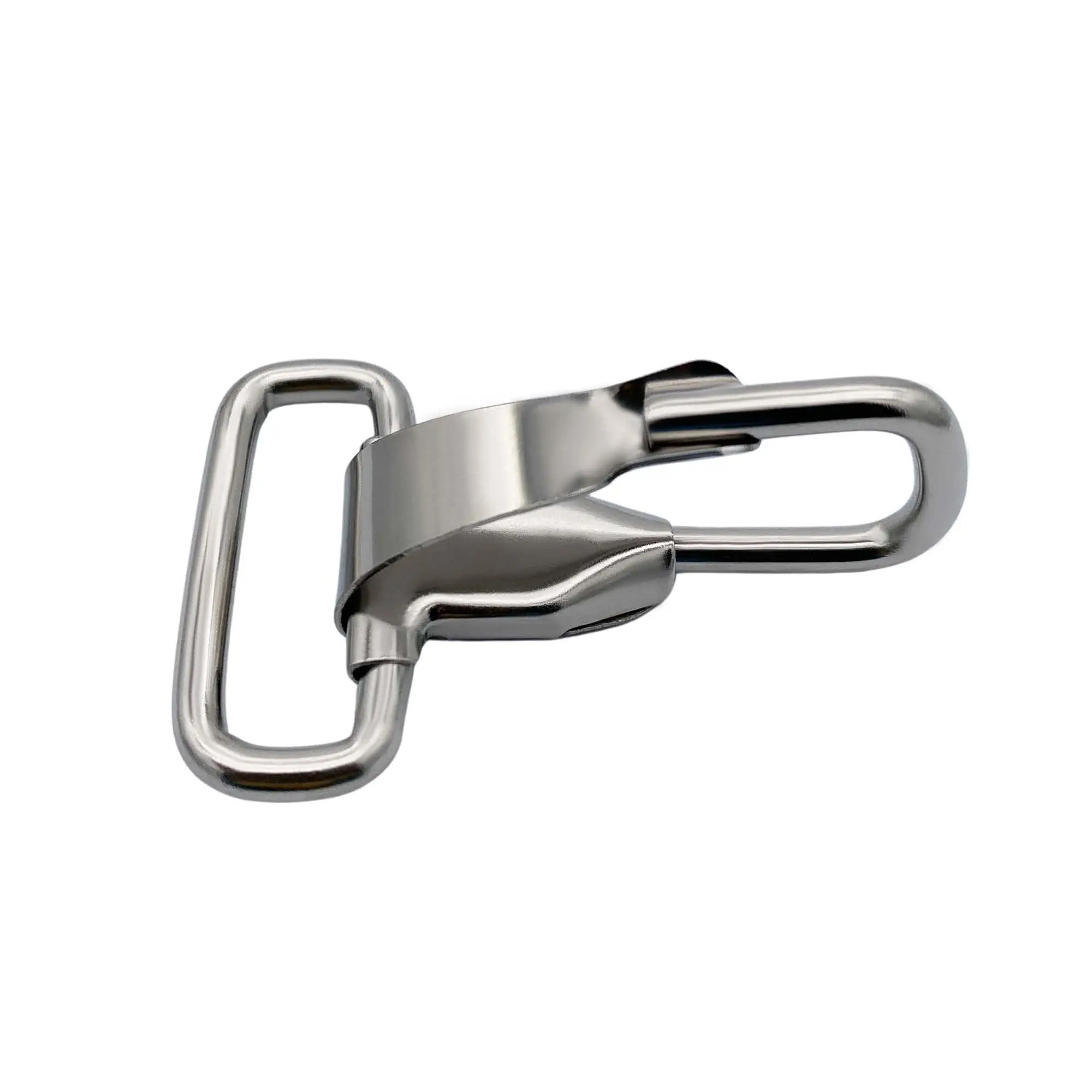 Marine City Stainless Steel Rectangular Buckle with Snap Hook – 2.1” Heavy-Duty