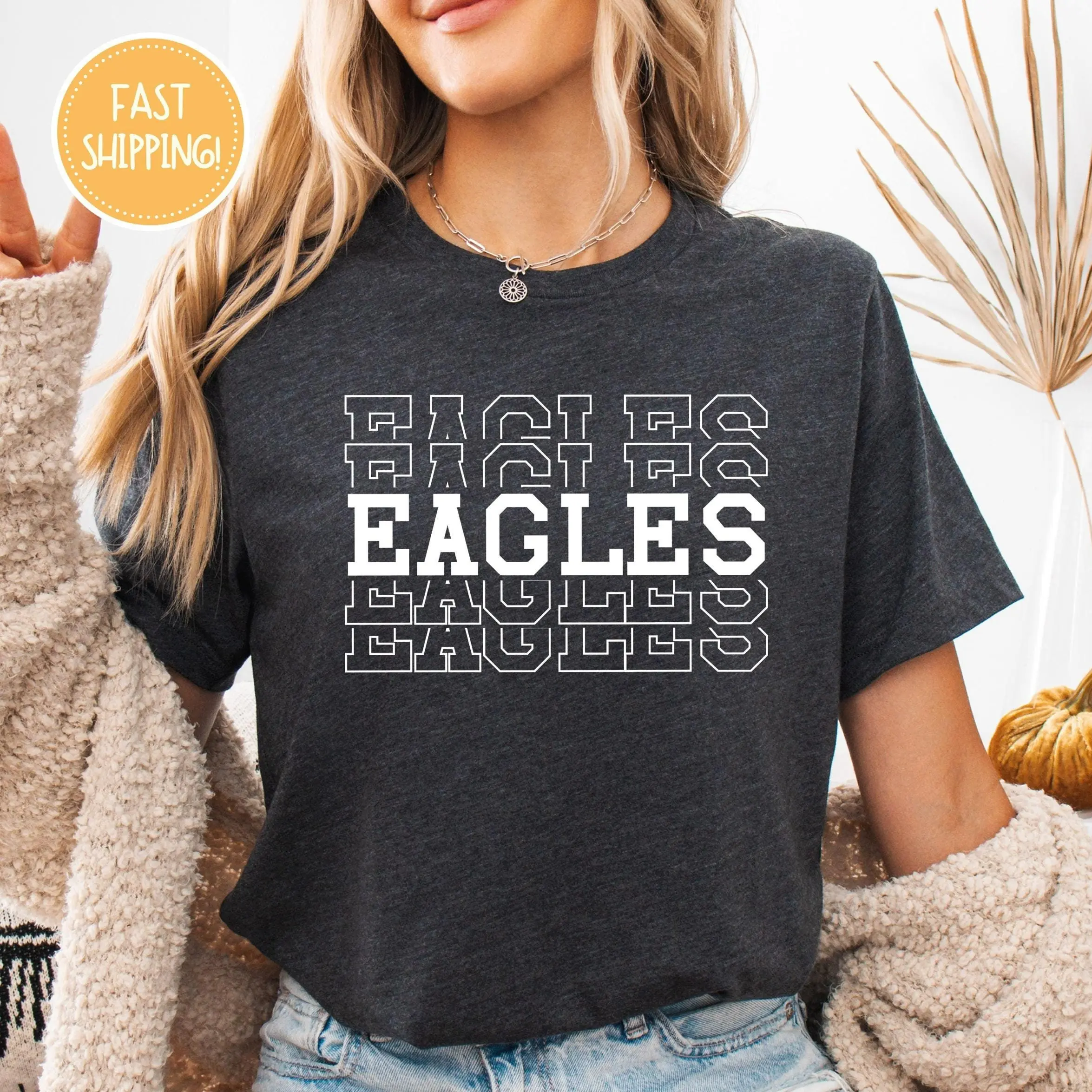 Team Mascot Shirt, Eagles Team Shirt, Eagles Football Shirt, Eagles Fan Shirt, Eagles School Shirt, Eagles School Spirit, Eagle Mascot Shirt