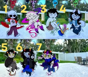 Anime Lawyer character Tired Daddy Attorney keychains