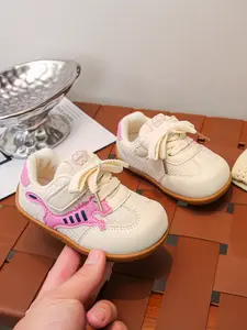 2026 Spring Multicolor Colorblock Walker Shoes, Breathable Mesh Velcro Sports Shoes, Soft Sole Anti-Slip Casual Kids' Shoes, Casual Trainers