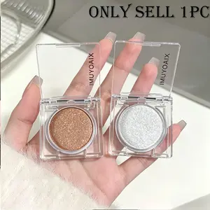 Single Shimmer Glitter Eyeshadow Low-key Gentle Texture Waterproof Sweatproof Daily Casual Makeup