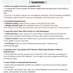 Factory Cars from 2016 Onwards - 2-in-1 Wireless Auto Adapter Easier Connectivity