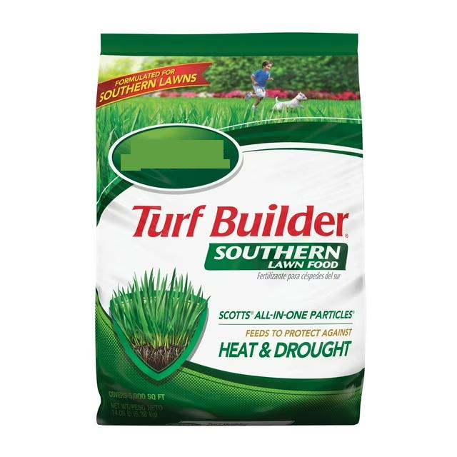 Turf Builder Southern Lawn Fertilizer 5000 sq ft 14.06 lb Protects Against Heat & Drought Scotts All-in-One Particles