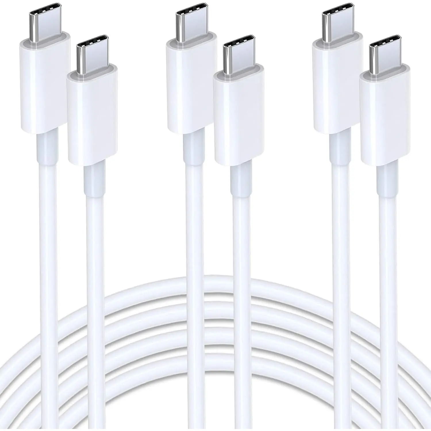 USB C to USB C  6Ft 3-Pack 60W PD    Data Sync Type C Cord for  15 Plus/ 15 Pro Max/ 16 Plus/ 16 Pro Max/ iPad Mini 6/ Pro 2021/ Air 5/ MacBook Pro/ for  17 Pro
