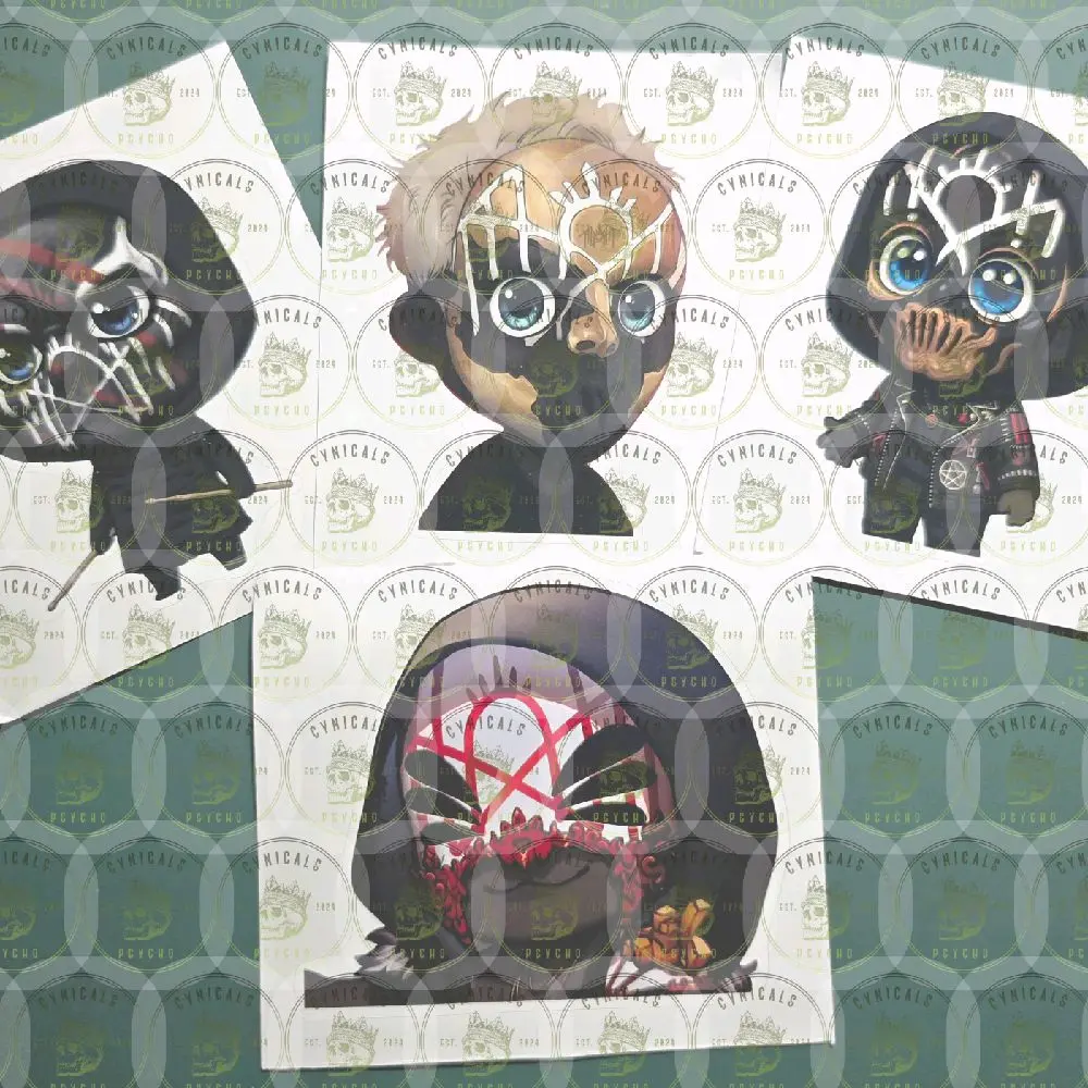 Sleep Token Chibi Style Sticker Vessel Ii Iii Iv Not Waterproof Or Water Resistant Collectible Artwork Glossy