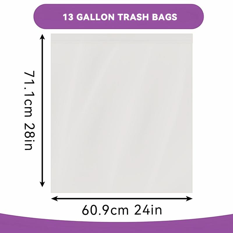 170 Count Xtratuff 13 Gallon Kitchen Trash Bags with Flap Ties - Heavy Duty Garbage Bags for Home Office Bathroom - White