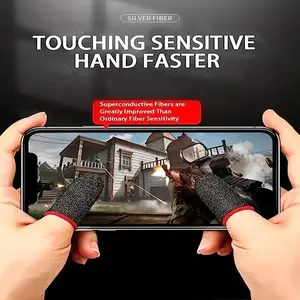 8 Pairs Gaming Sweat-Proof Finger Covers, Breathable Touchscreen Gloves for Mobile Game Operation, Enhance Precision and Comfort, Console Accessories, Finger Sleeves