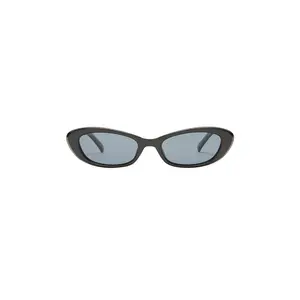 Le Specs The Whisperer Sunglasses in Black & Smoke Mono Polarized