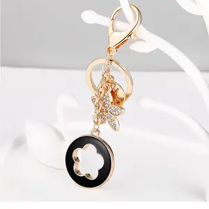Luxury flower bag charm beautiful keychains