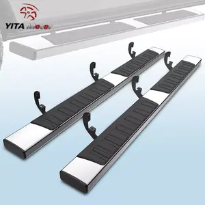 YITAMOTOR 6" Stainless Steel Running Boards Side Step Nerf Bar Compatible with 2019-2025 Dodge Ram 1500 Crew Cab New Body Style(Not Fit 2019-2024 Classic) Car Accessories Vehicle Parts Replacement Heavy Duty Aluminum Running Boards