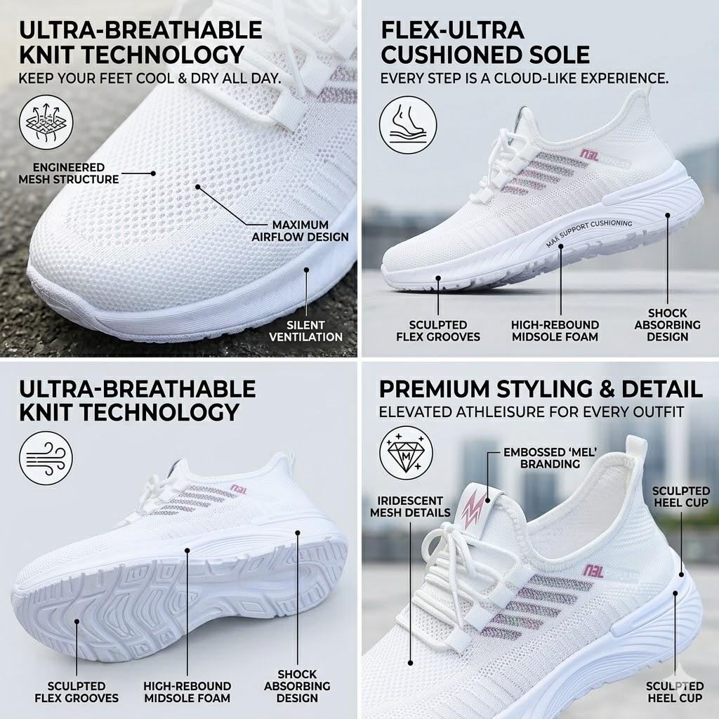️ Zero Sweat! Summer-Ready Breathable Mesh Running Shoes | Casual Sport