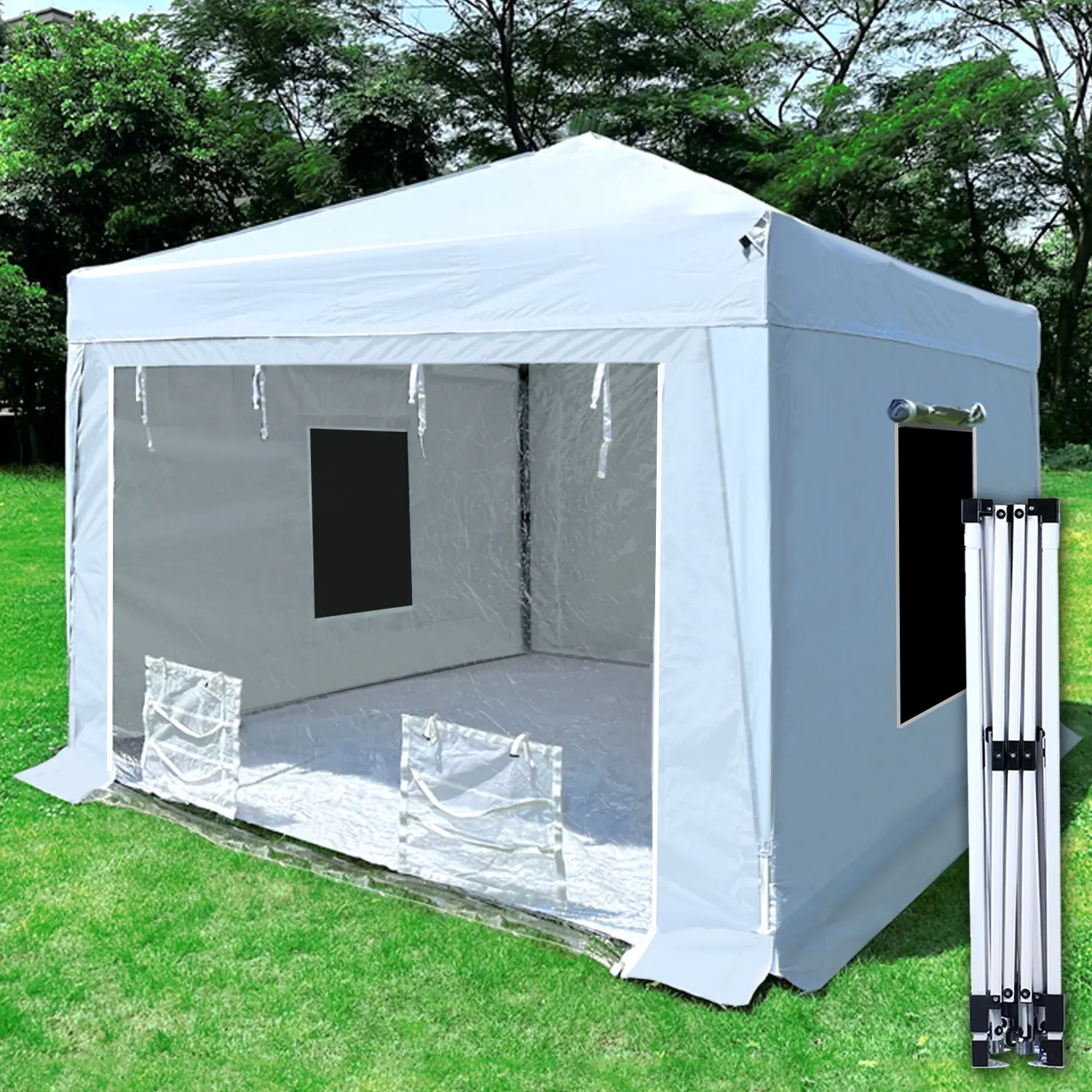 10X10X9FT Waterproof Paint Booth Portable Spray Booth With 2pcs Air Filters & Foldable Frames Rainproof Paint Booth For Auto Parts Furnitures And Other Items Painting