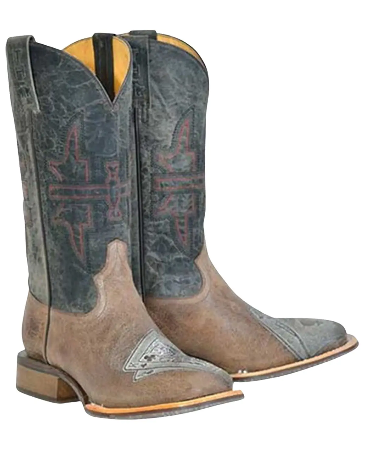Tin Haul Men's Men'S Blackjack Western Boot Broad Square Toe - 14-020-0077-0500 Br