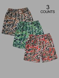 Men's Camo Print Drawstring Waist Shorts, Camouflage Shorts, Regular Fit Casual Comfy Breathable Shorts for Summer, Men's Bottoms for Daily Wear