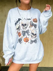 Skull Bows Graphic Top