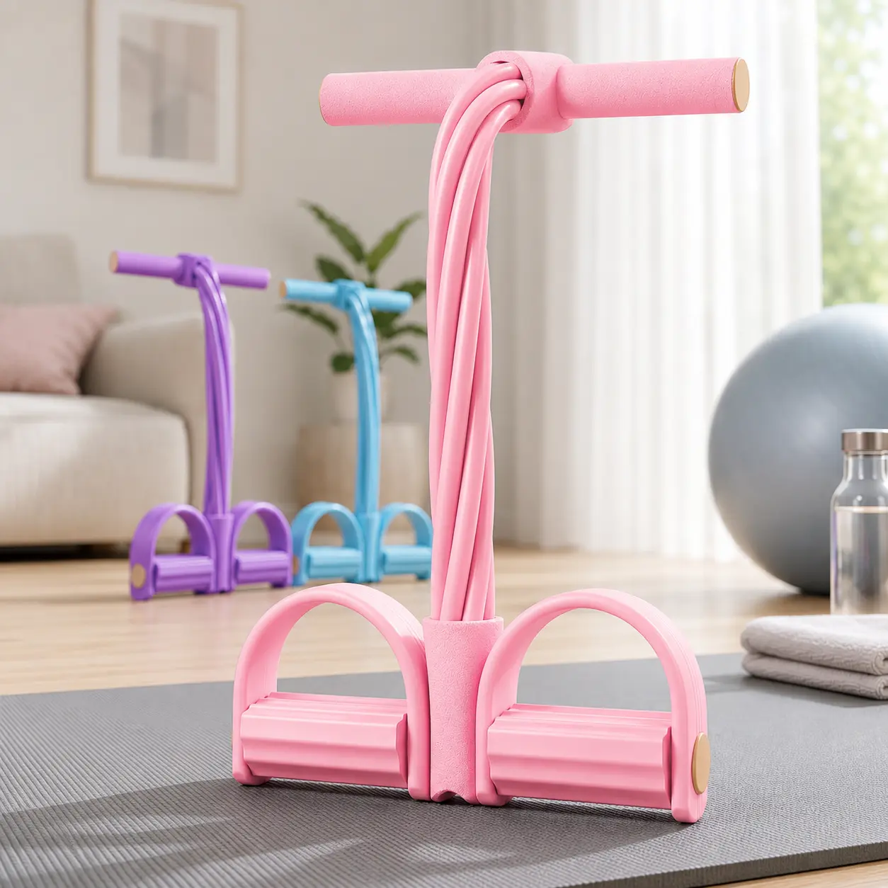 Fitness Resistance Tube with Foot Holder Fitness Resistance Tube with Foot Holder