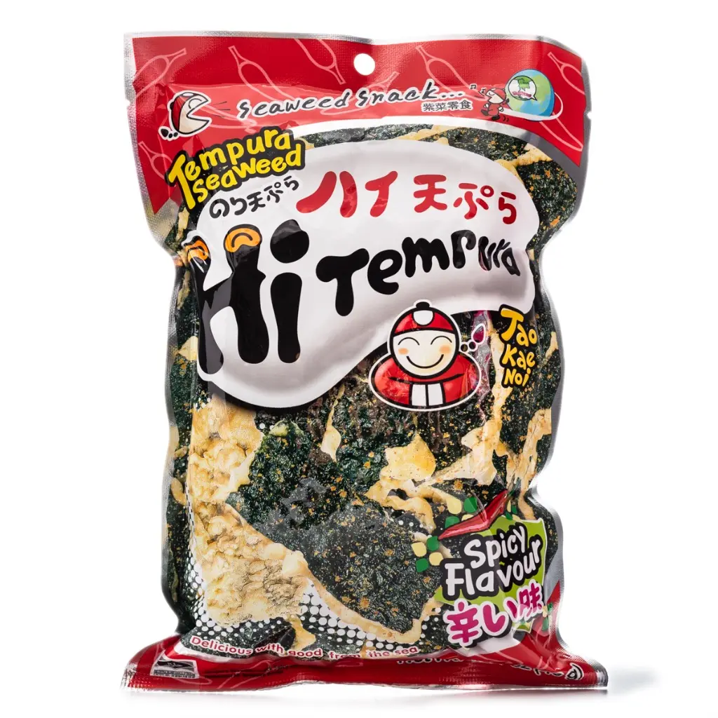 Tae Kae Noi Super Crispy Tempura Seaweed, Spicy Flavor 40 g Tae Kae Noi Super Crispy Tempura Seaweed, Spicy Flavor 40 g