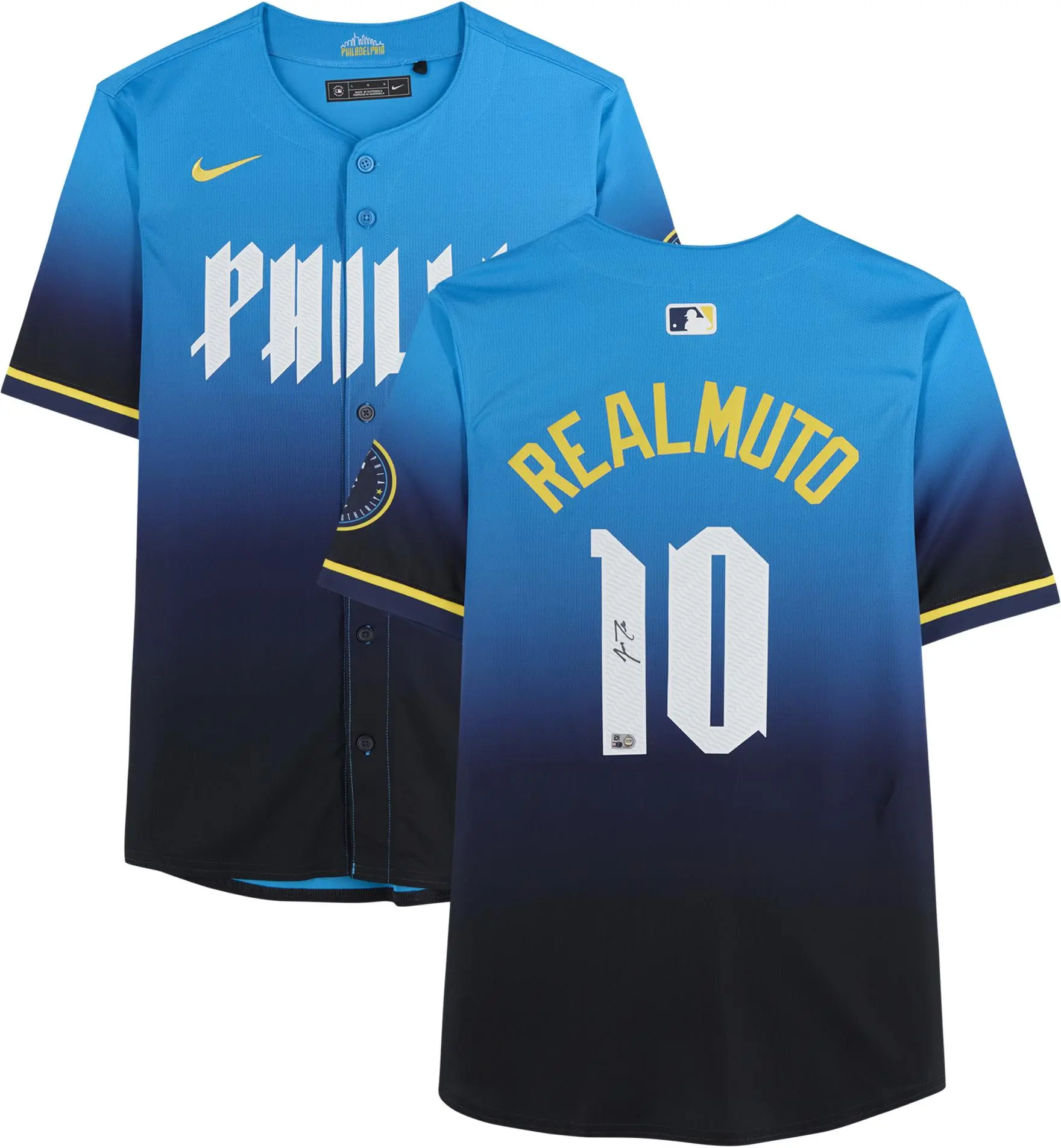 J.T. Realmuto Philadelphia Phillies Autographed Light Blue City Connect Limited Jersey - Fanatics Authentic Certified