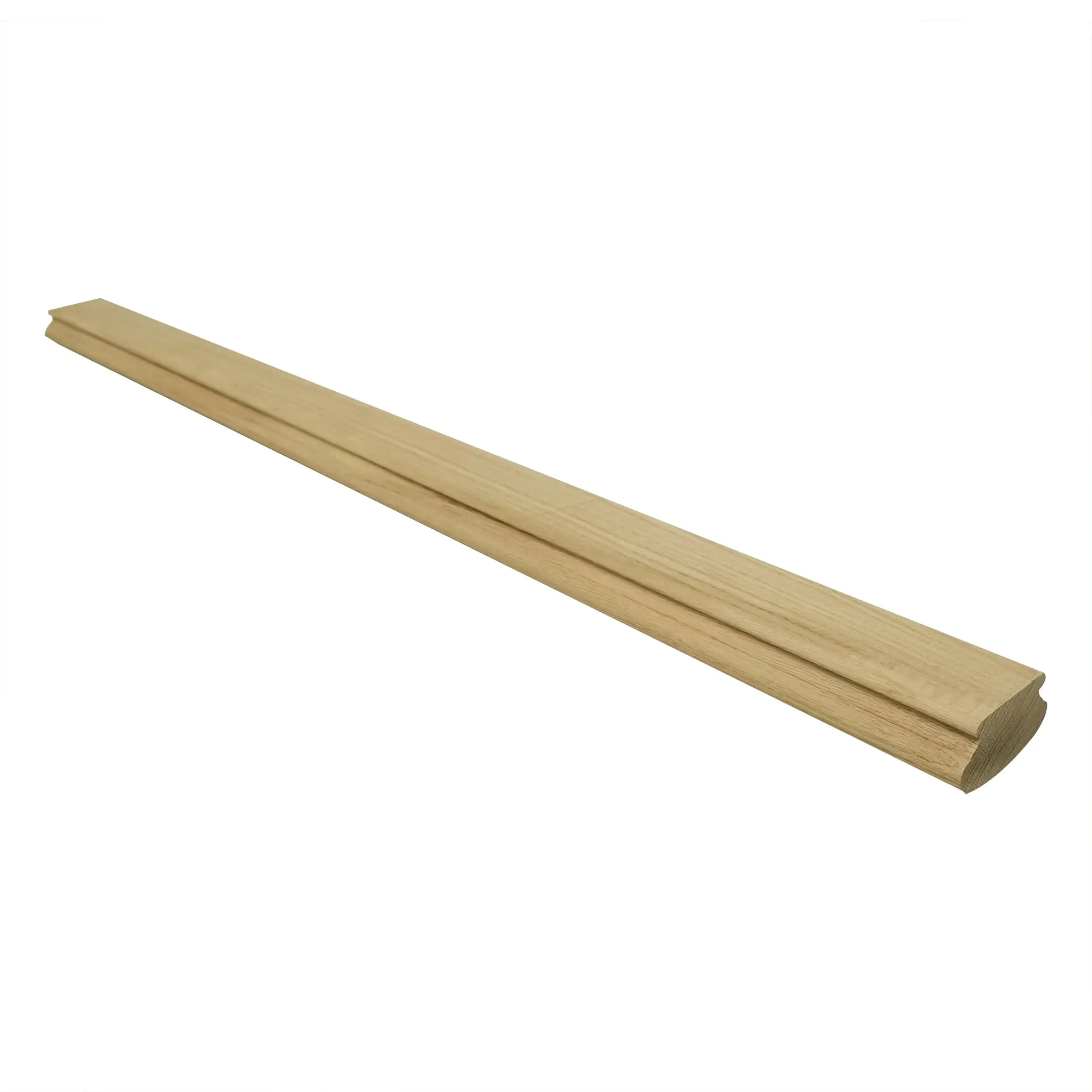 48inch Solid Red Oak Stair Handrail Wooden Indoor Wall Mount Railing 6111-HAND RAIL -48X3.54X1.57”