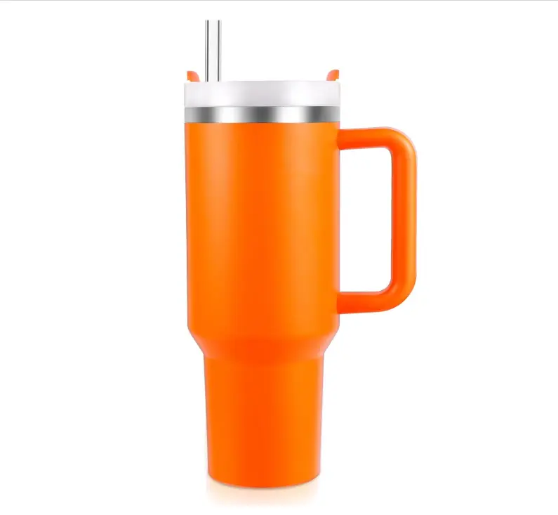 New Version 40oz Stainless Steel Vacuum Insulated Tumbler with Lid and Straw for Water, Smoothie and More, Iced Tea or Coffee Drinkware Flasks kid tumbler Insulated Kids Water Bottle with Handle