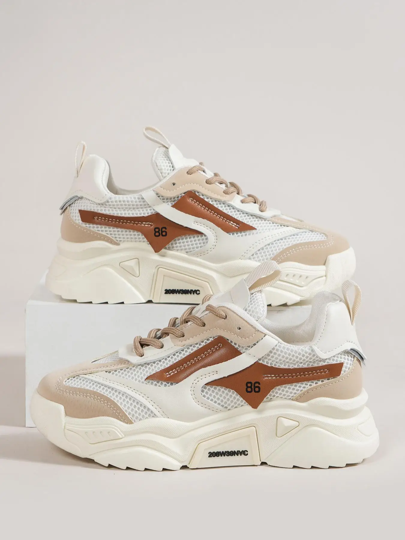 Fashion Mesh Breathable Flat Low Top Sneakers, Casual Versatile Sports Shoes, Comfortable Non-slip Designer Sneakers, 2024 Stretchy Net Patchwork Plat