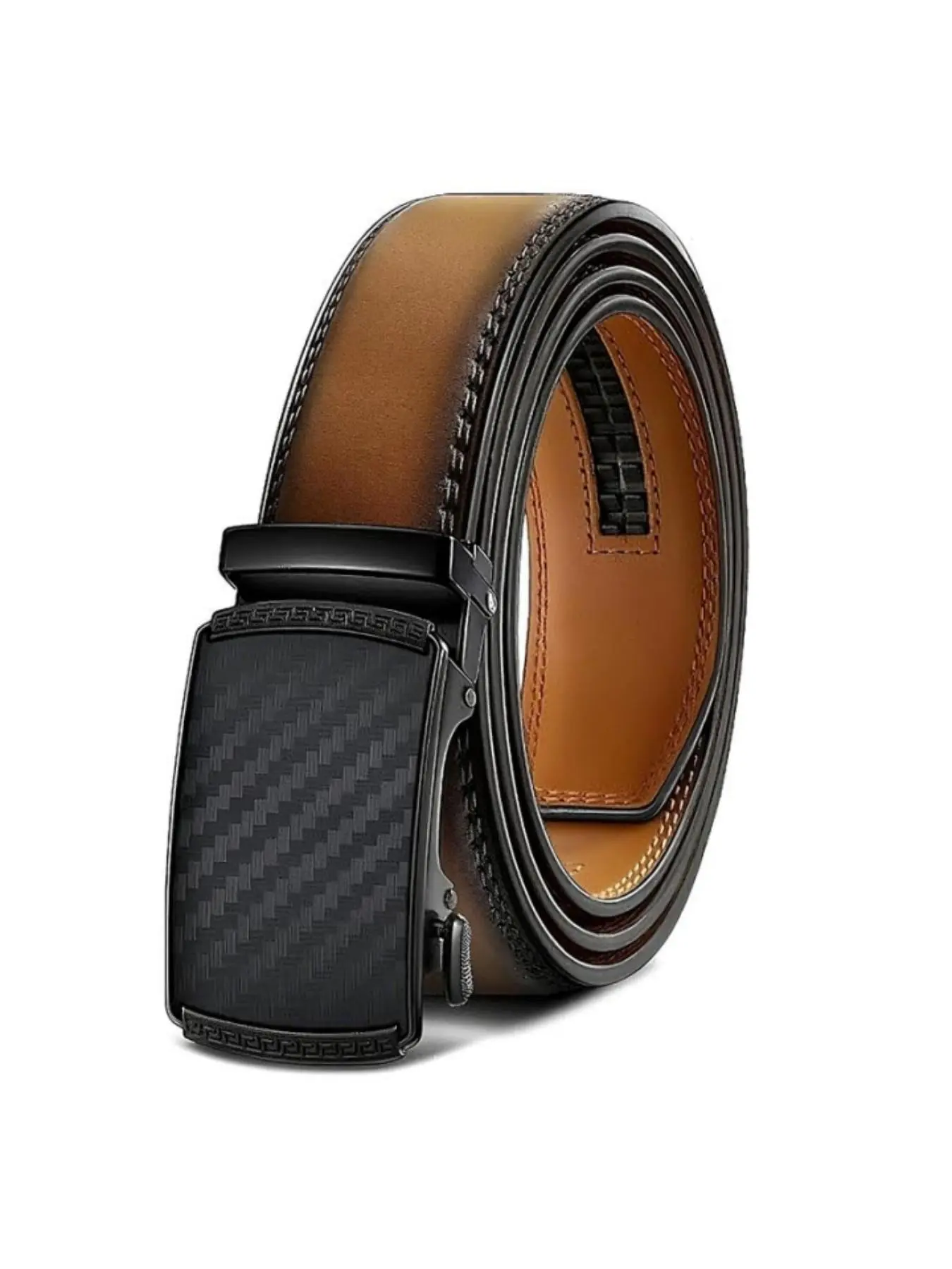 Men's Adjustable Belt with Release Buckle, Designer Dress & Casual Wear, Textured Birthday Gift, Outdoor Fun Accessory