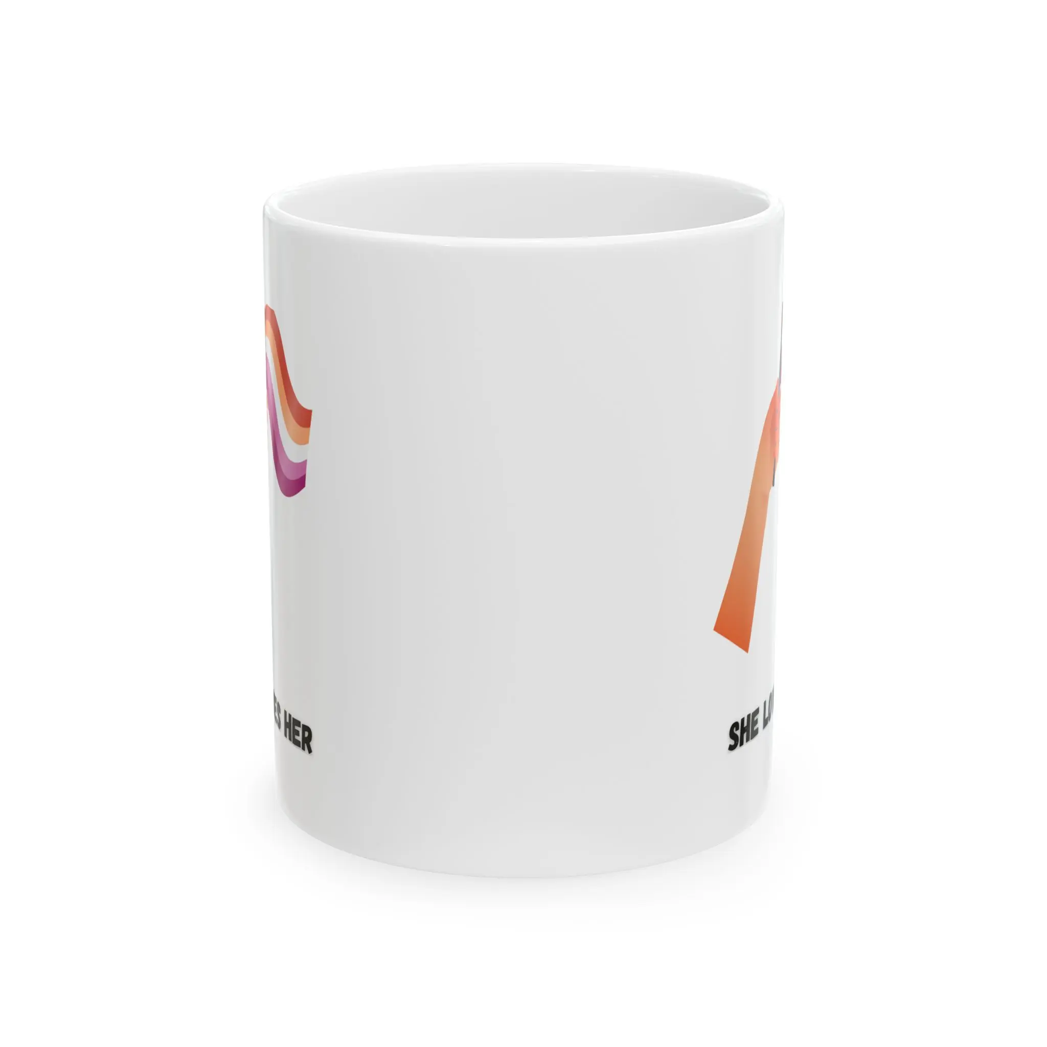 Lesbian Pride Flag She Loves Her Mug Ceramic Mug | 11oz 15oz