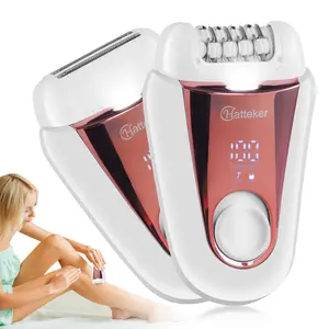 2 in 1 Electric Hair Removal Tools, Portable Women's Razor Shaver, Waterproof Bikini Trimmer Body Hair Trimmer for Arm Leg Underarm,Electric Epilator with LED Display