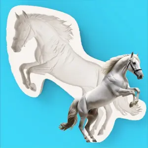 Horse Theme Silicone Mould, Horse Shape Cake Decoration Mold, Durable & Flexible Design, Perfect for Baking & Cooking
