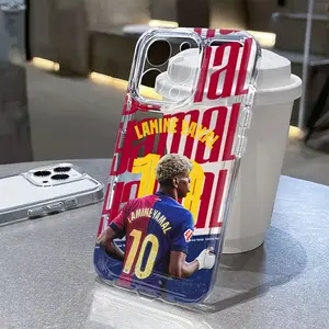 The Phone Case for Football Star Y-Y-Yamal No. 10 Is Compatible with for iphone Models 17, 16E, 16, 15, 14, 13, 12, 11 Pro Max, Mini, Air, XR, XS, X, 7, 8 Plus, Featuring a Transparent TPU Soft Back, Lamine Yamal Phone Case, Lamin Yamal, Lamine Yamal Case