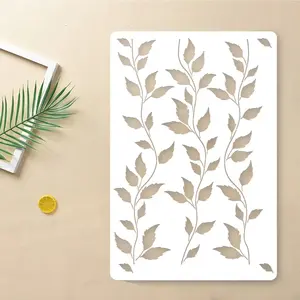 Elegant Grape Leaf Wall Template 16x24 Inches, Reusable Plant Pattern for Painting, Wall Art Painting and Room Decoration, Natural Beauty Addition