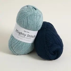 Mighty Stitch Fingering Yarn The Superwash Superhero 80% Acrylic 20% Superwash Wool Machine Washable Soft & Durable Knitting Crochet Yarn