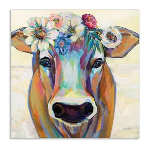 Courtside Market Beau With Flowers 16x16 CanvasWall Art