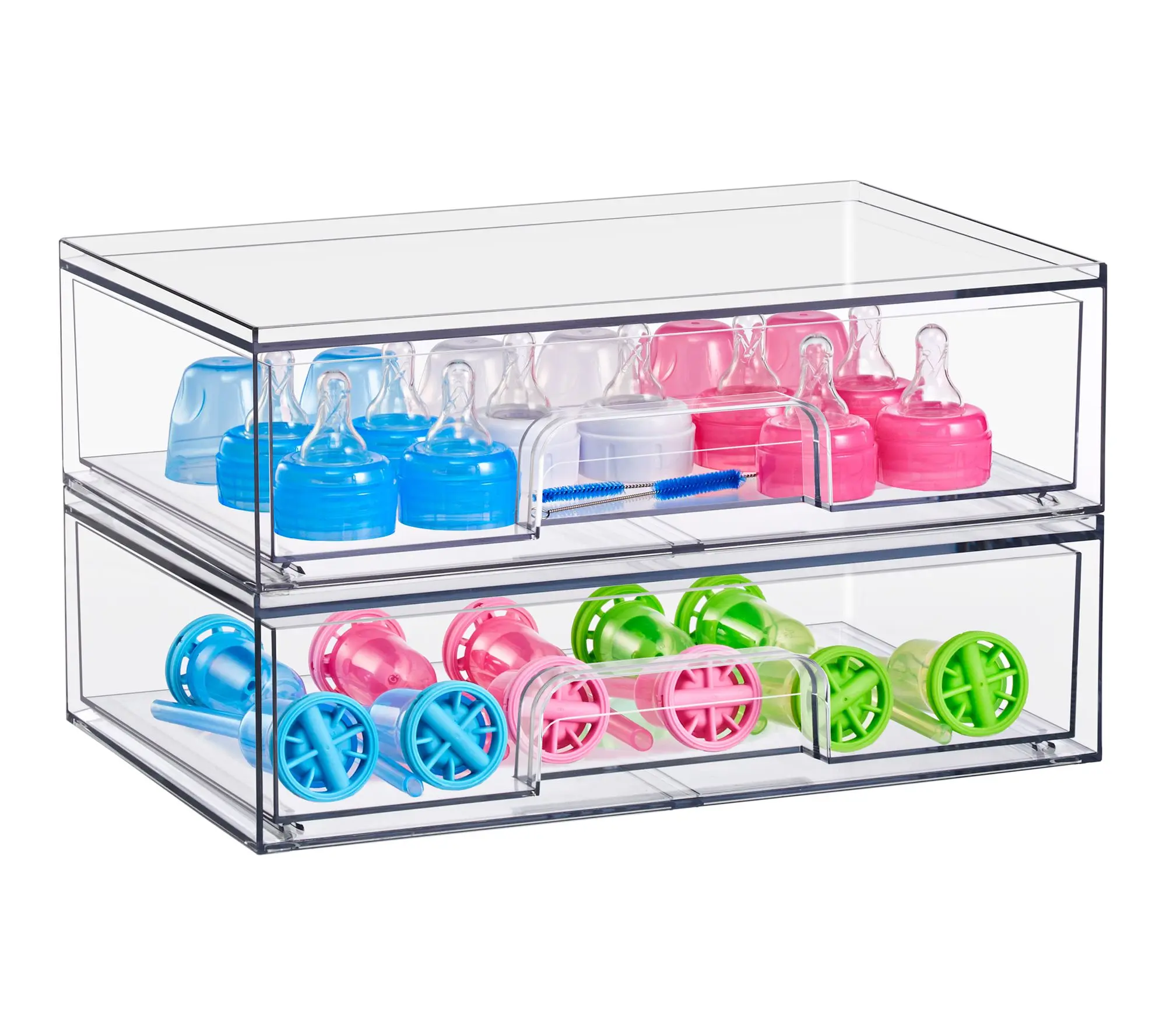 Sorbus Stackable Acrylic Storage Drawers Clear Wide - 2 Pack Sorbus Stackable Acrylic Storage Drawers Clear Wide - 2 Pack