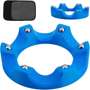 360° Smooth Rotation Bowling Ball Spinner with Cleaning Cloth Pad Shammy, Rotating Bowling Ball Cup Holder Display Stand Rack, Practical Bowling Sport Accessory